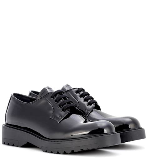 prada derby patent leather shoes|prada derby shoes men's.